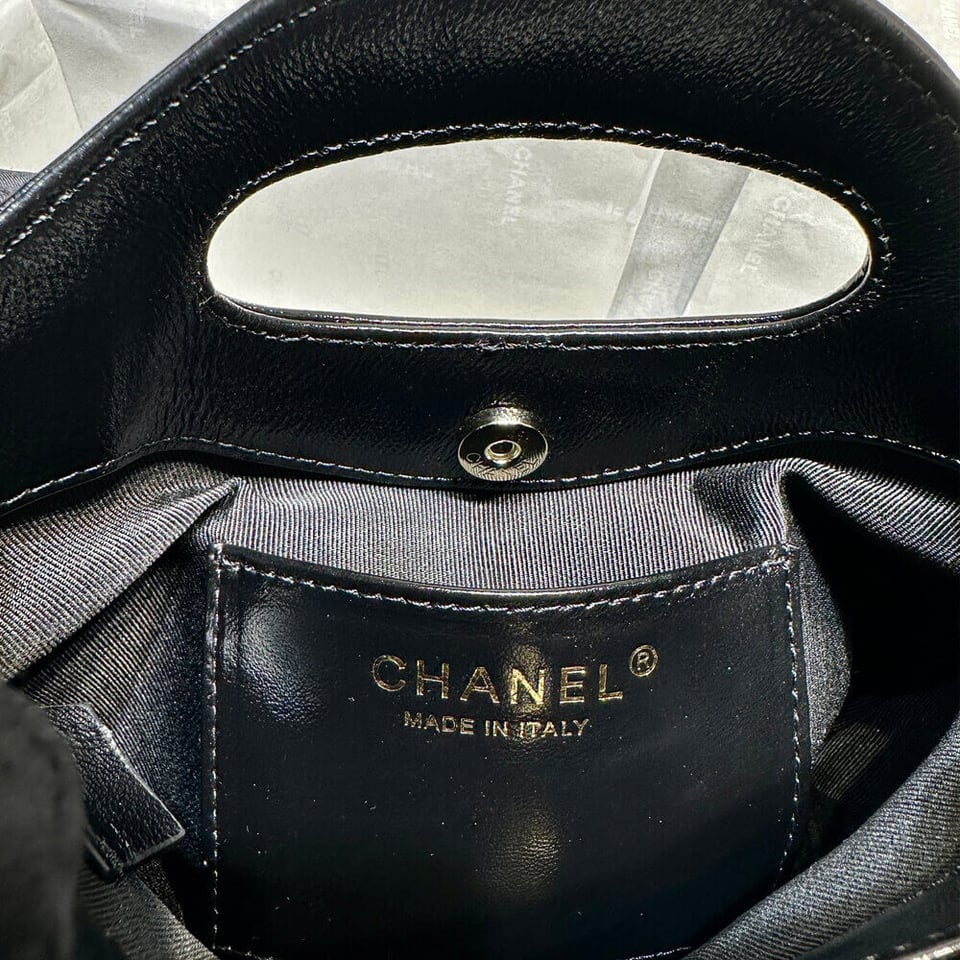 Chanel 31 Mini Shopping Bag Chain Clutch Shiny Lambskin view 15