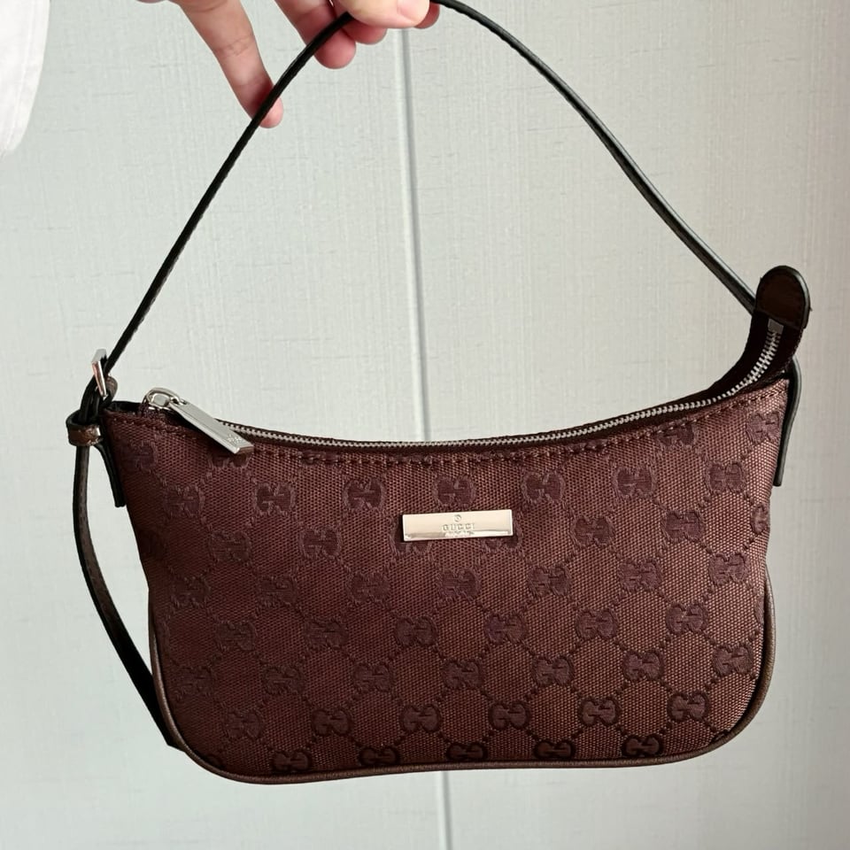Gucci Lady Lunetta Small Shoulder Bag Dark Brown GG Canvas 22cm/8.7in 874743 view 8