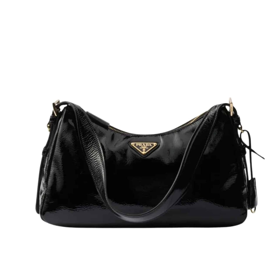 Prada Medium Aimée Shoulder Bag Black 30Cm