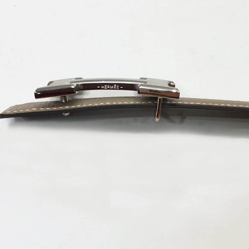 Hermes H Belt Buckle &amp; Reversible Leather Strap 38 mm HB03 view 6