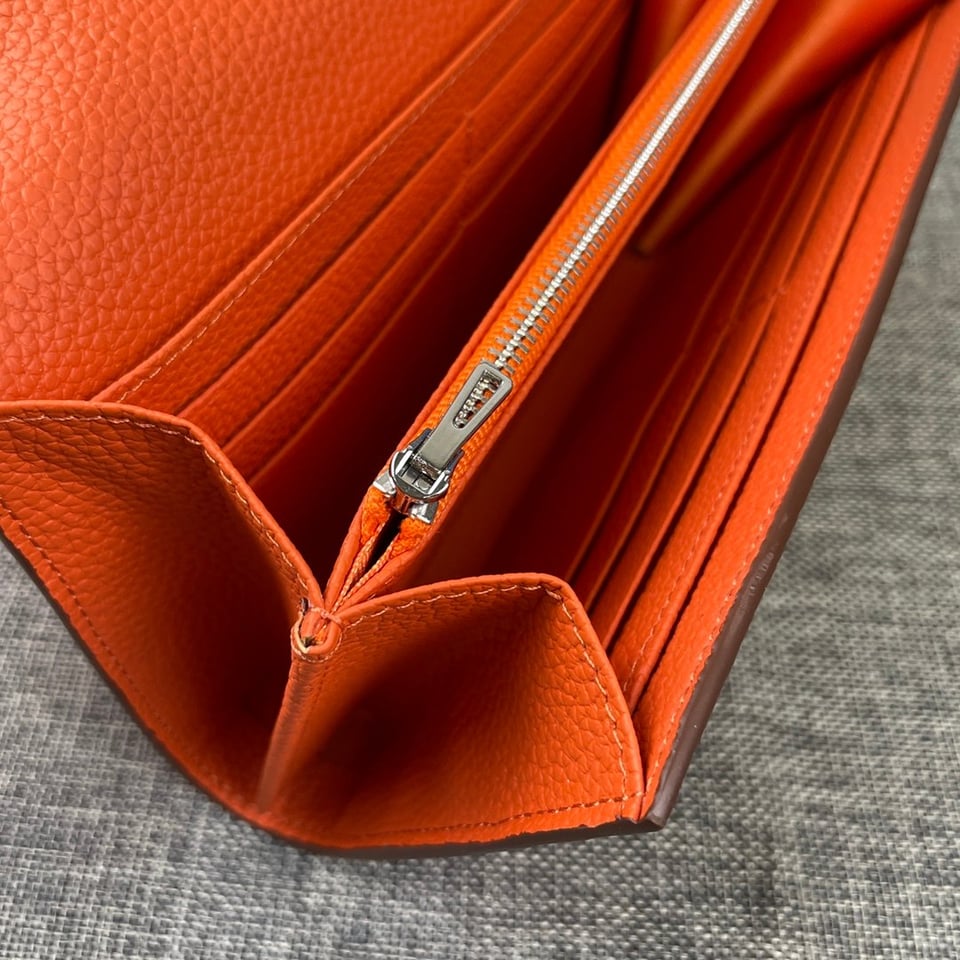 Hermes Constance Togo Long Wallet Silver Toned Hardware 20cm view 4
