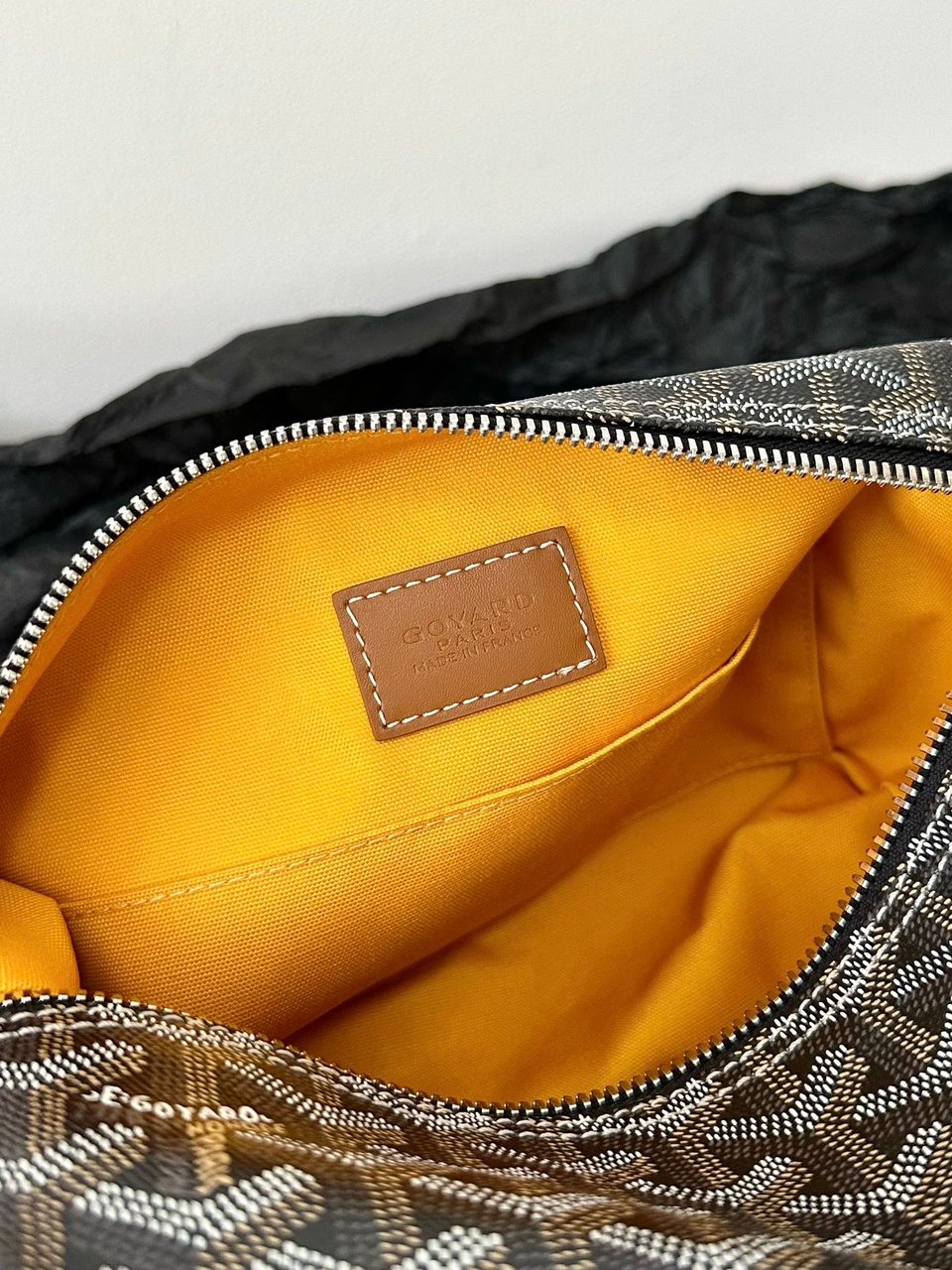 Goyard Goya Cosmetic Bag 24Cm Black And Tan Canvas view 8