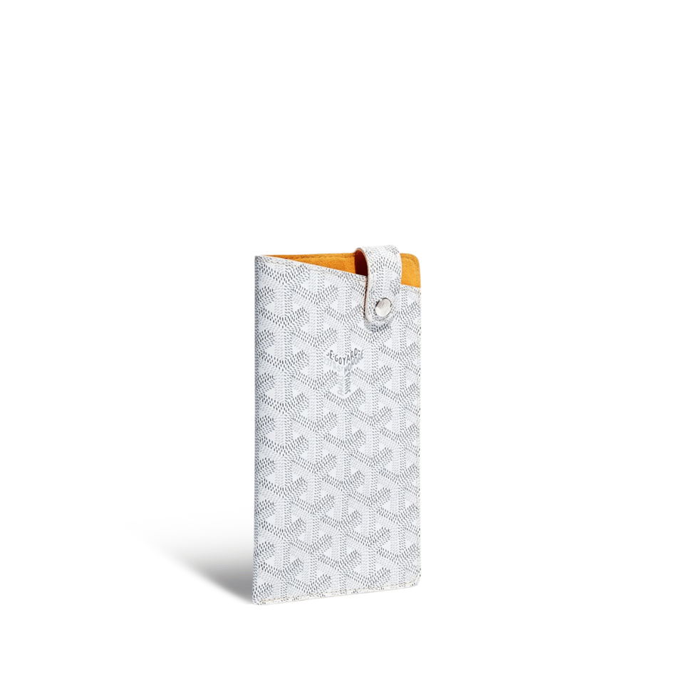 Goyard Montmartre Gm Case 18 Cm White Goyardine Canvas