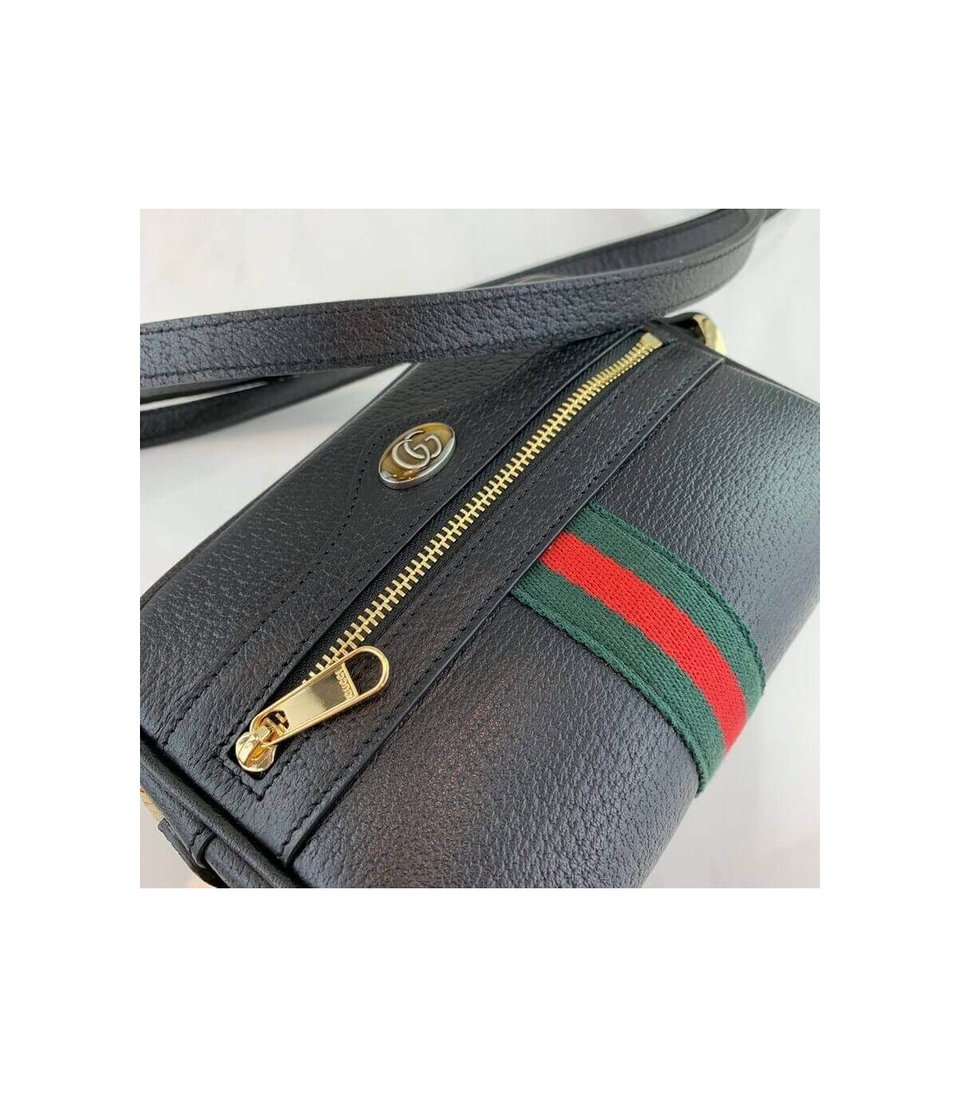 Gucci Ophidia Leather Mini Bag Black view 9