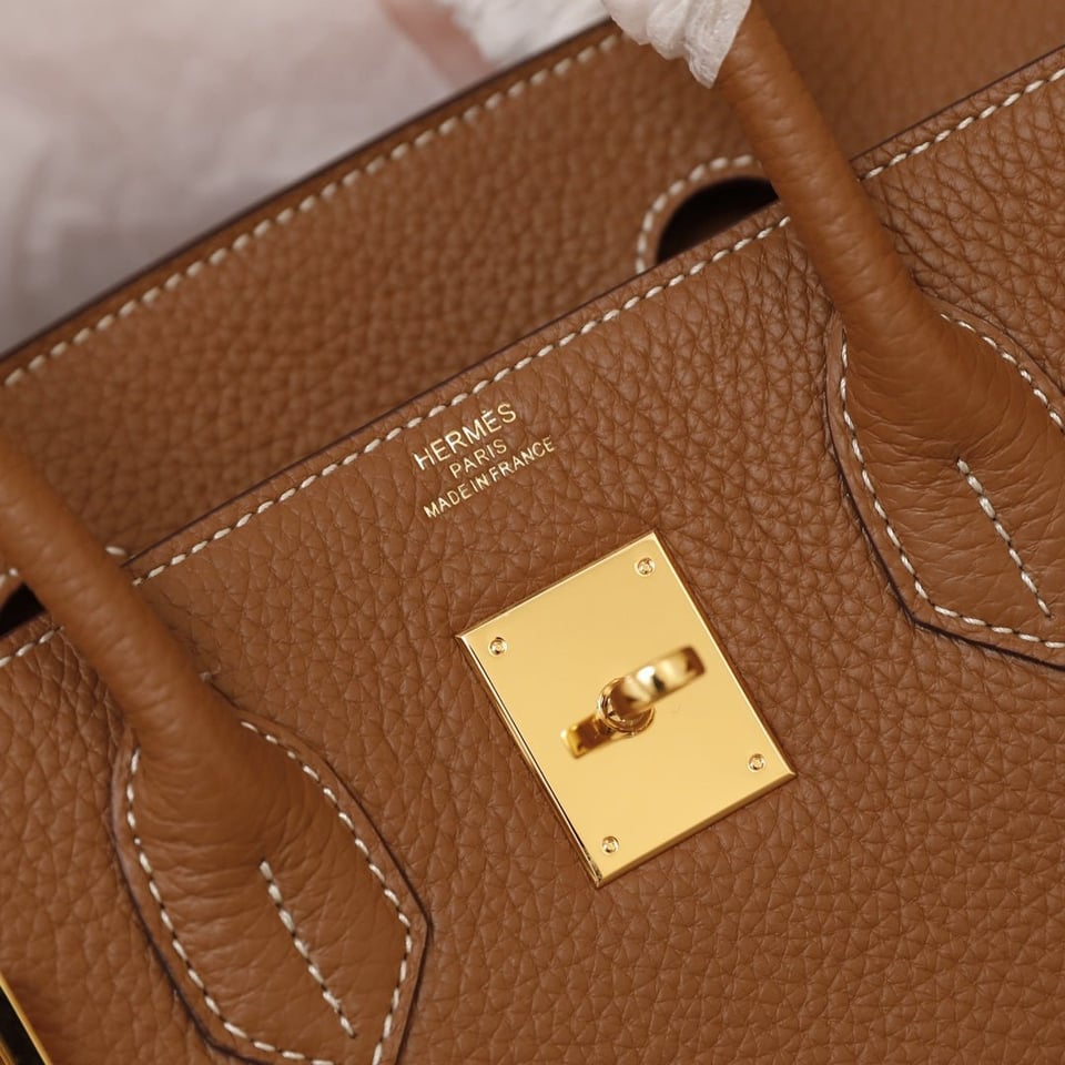 Hermes Birkin Bag 35 Brown Togo Gold Hardware view 7
