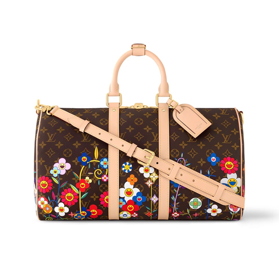 Louis Vuitton Keepall Bandoulière Bag LV x TM 45cm/17.7in Monogram Canvas M14182