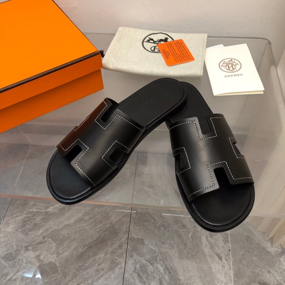 Hermes Izmir Sandal Black view 7