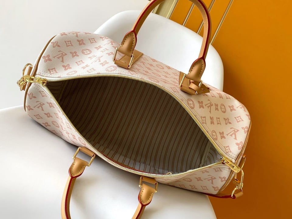 Louis Vuitton Keepall Bandoulière Bag 45cm/17.7in Monogram Dune / Beige M28238 view 5