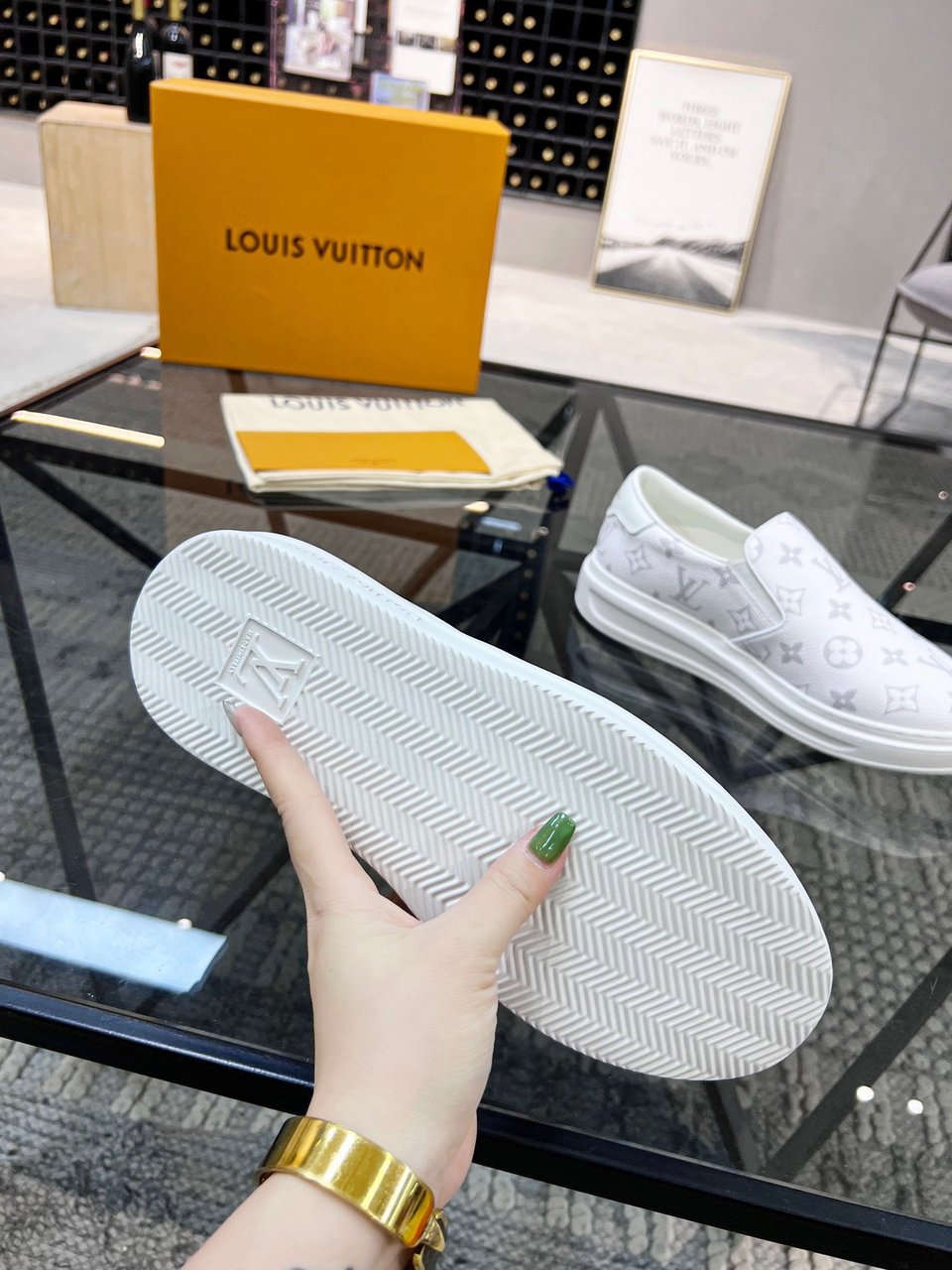Louis Vuitton LV Beverly Hills Slip On White for Men view 5