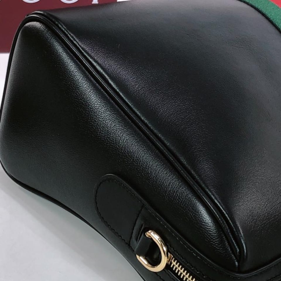 Gucci Borsetto Large Boston Bag Black 38.5cm/15.2in view 10
