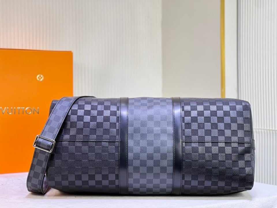 Louis Vuitton Keepall 50 Blue Graphite view 6