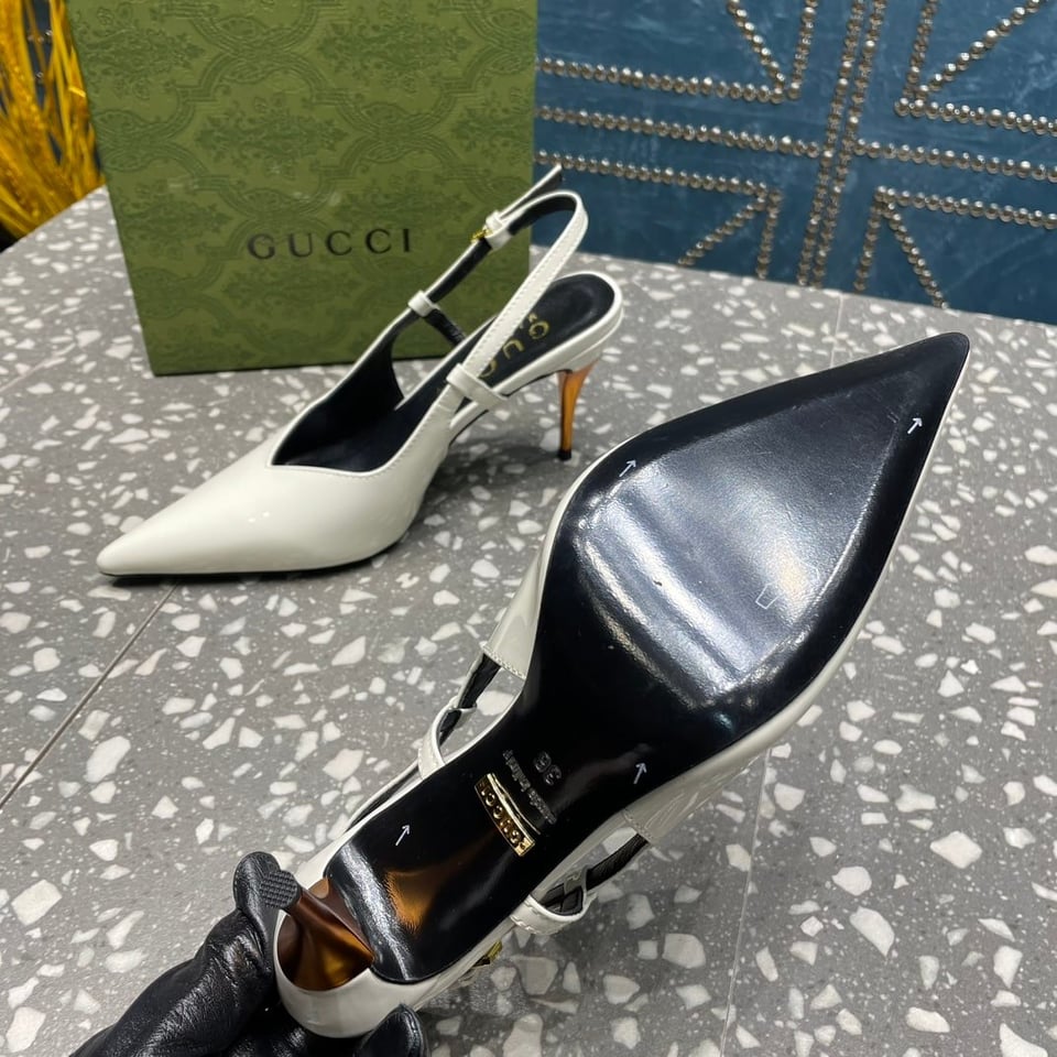 Gucci Women’S Platform Pump White view 5