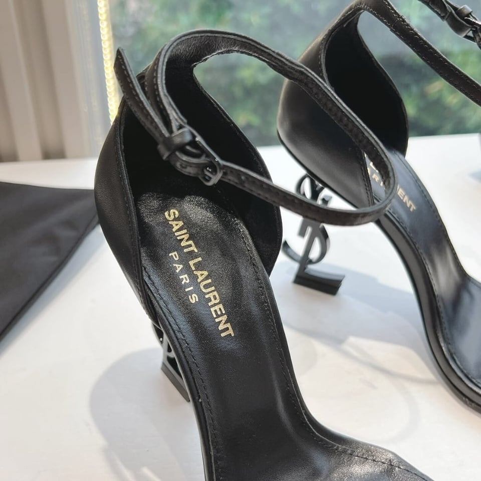 Saint Laurent Opyum Sandals In All Black 5576620Npvv1000 view 8