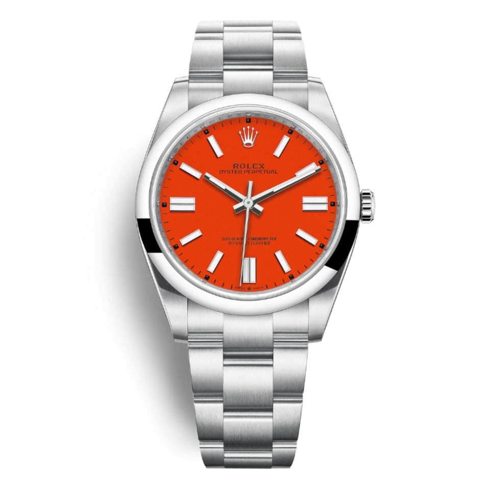 [Superclone] Rolex Oyster Perpetual 41mm Coral Red Dial 124300
