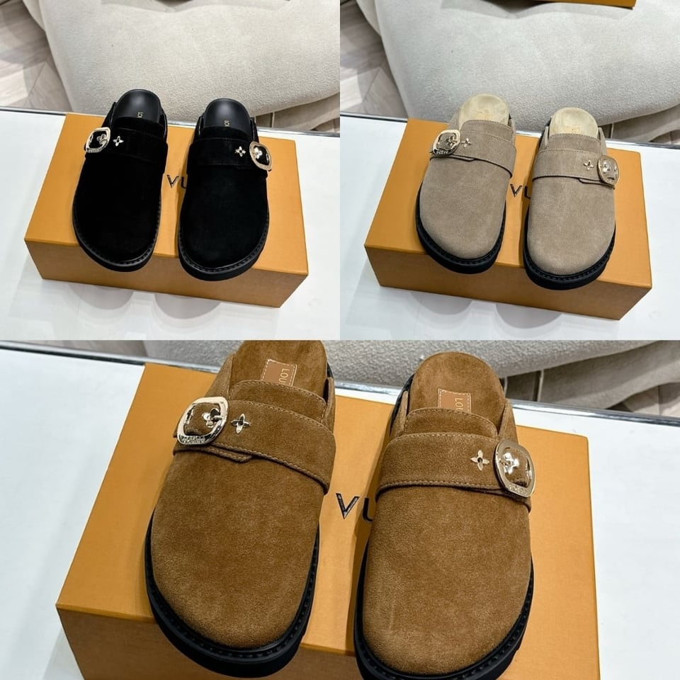 Louis Vuitton Cosy Flat Comfort Clog Grey view 6