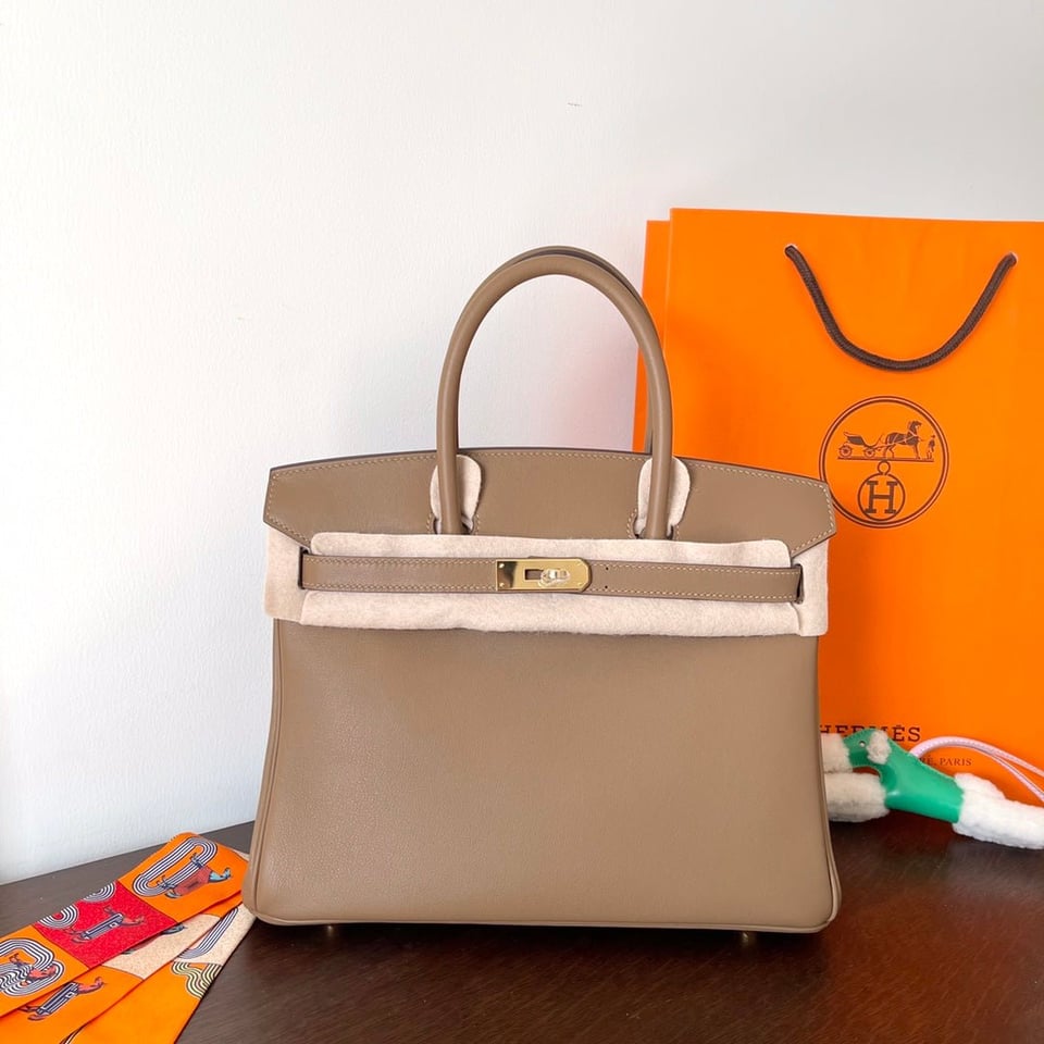 Hermes Birkin 30Cm Beige Swift Leather Gold Hardware view 2