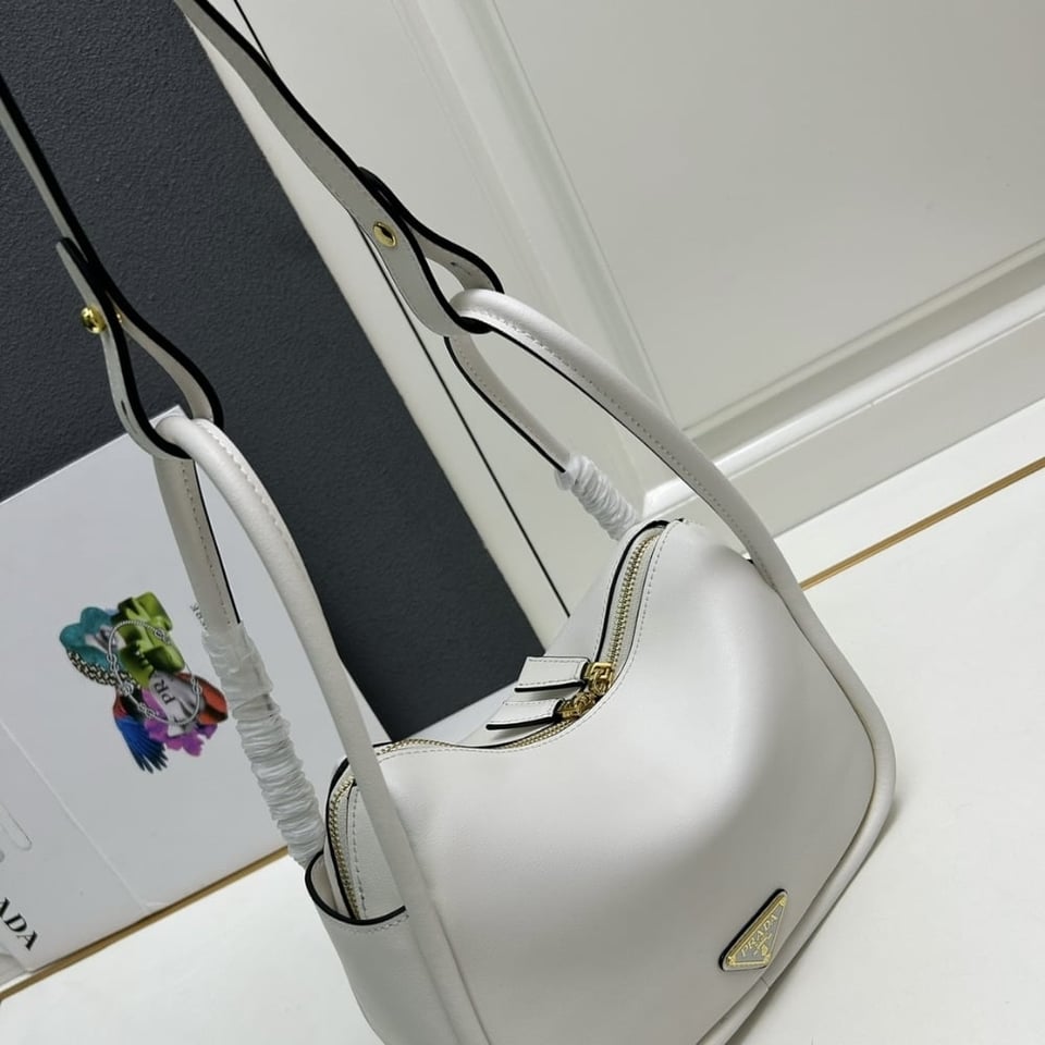 Prada Darling Handbag White 25Cm view 5