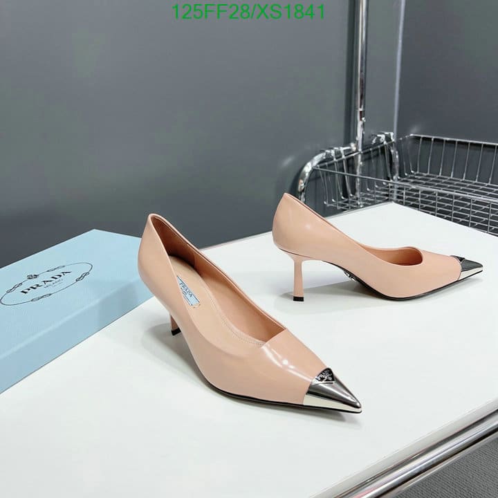 Prada Brushed Leather Pumps Pink view 8