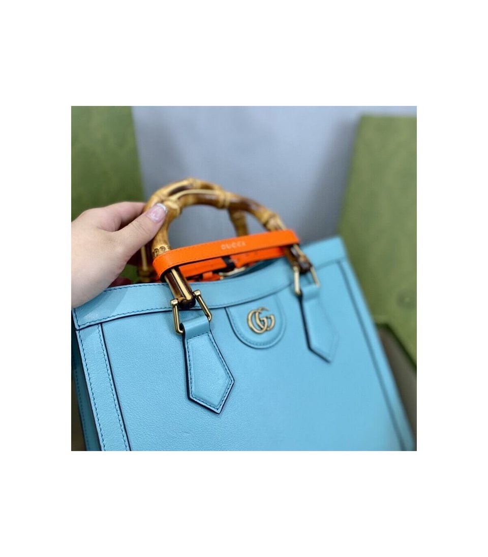 Gucci Diana Small Tote Bag Light Blue view 8