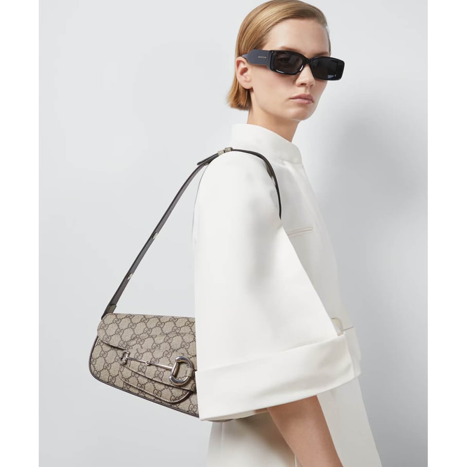 Gucci Horsebit 1955 Small Shoulder Bag view 3