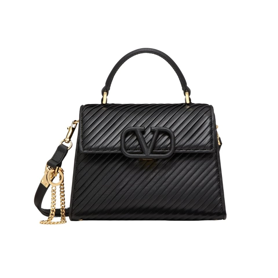 Valentino Garavani Small Vsling Handbag Black 20Cm Wb0F53Pfx view 2