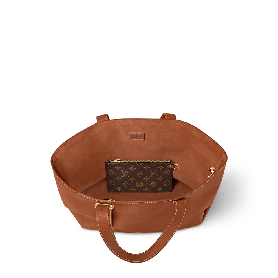 Louis Vuitton LV Low Key Cabas MM Cognac Brown M25342 47cm/ 18.5in view 4
