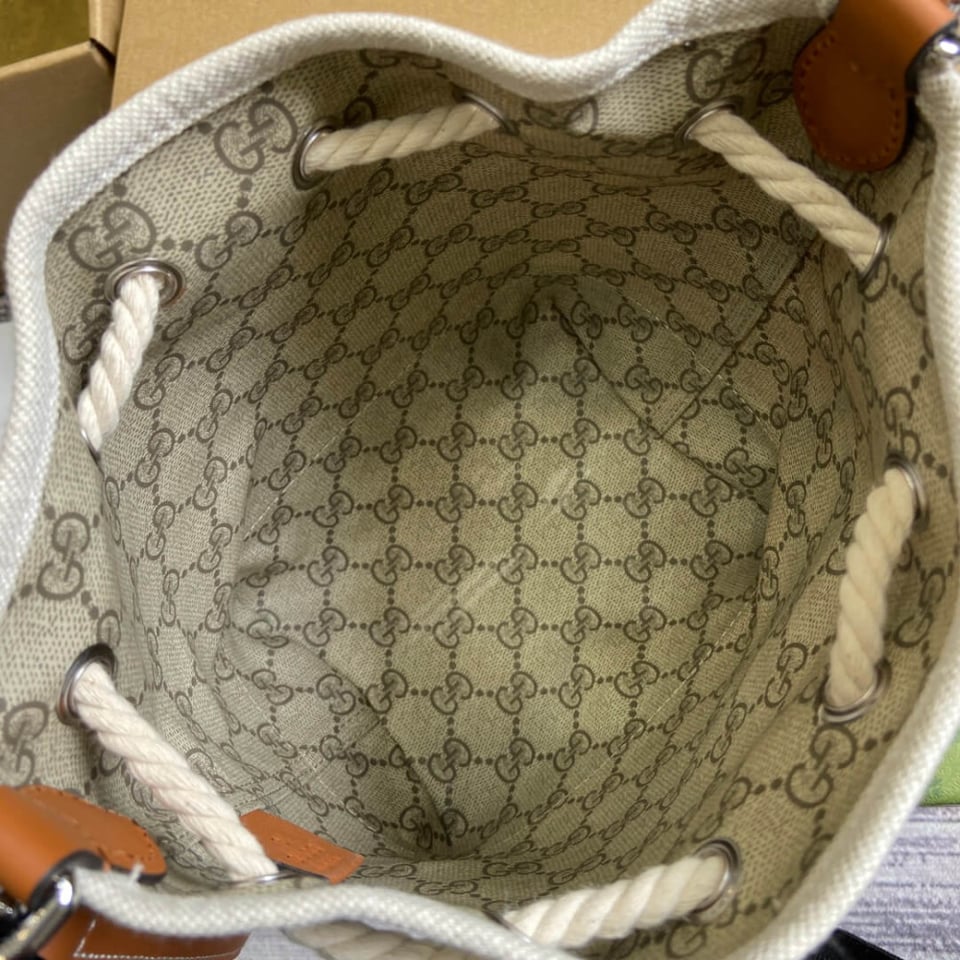 Gucci Mini Shoulder Bag With Gucci Print view 14