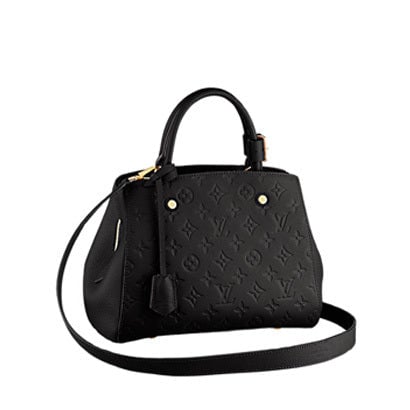 Louis Vuitton Montaigne Bb Empreinte Noir Black 33Cm