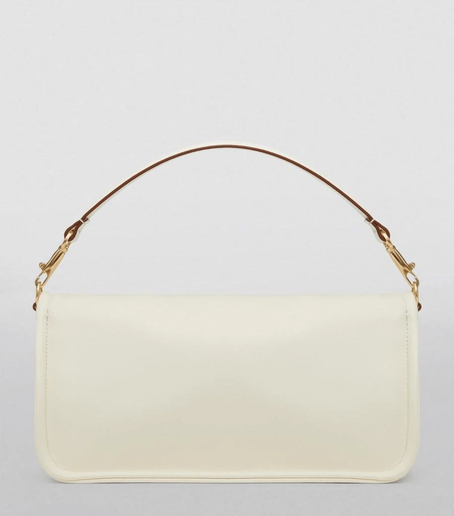 Valentino Garavani Vlogo 1960 Nappa Leather Shoulder Bag White 28Cm view 6