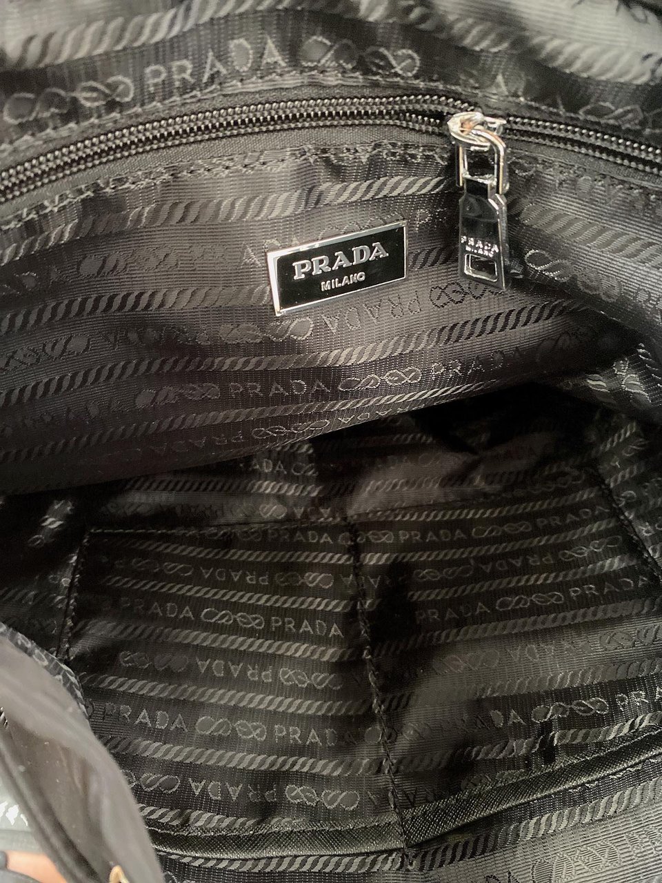 Prada Re-Nylon Medium Backpack Black view 8
