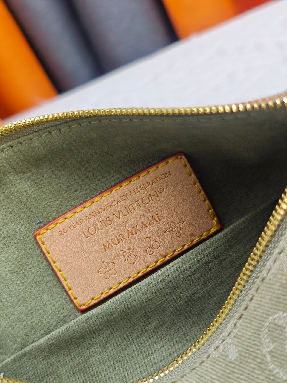 Louis Vuitton East West MM Side Trunk Bag Khaki Denim 28cm M27451 view 6