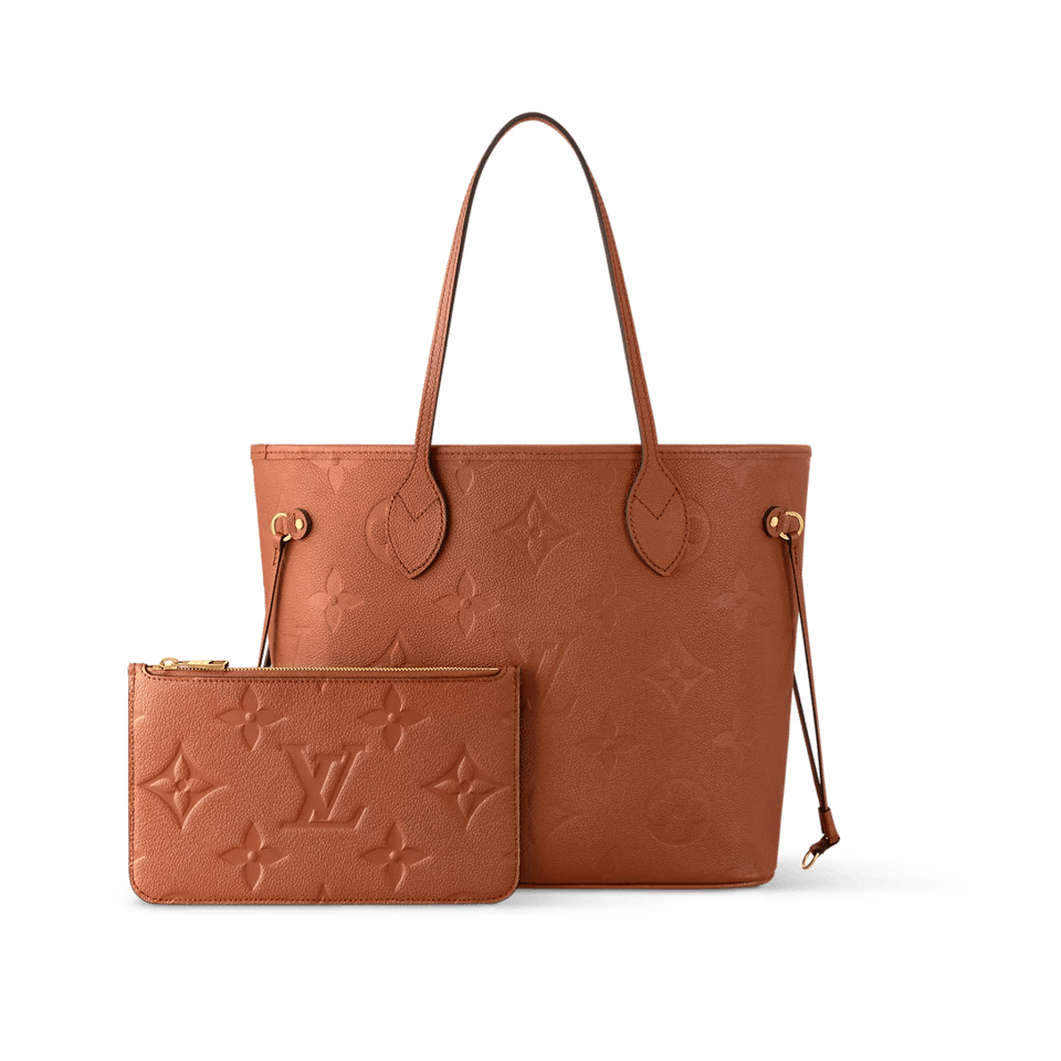Louis Vuitton Neverfull Mm Tote Bag Cognac Brown 31cm M12605 view 4