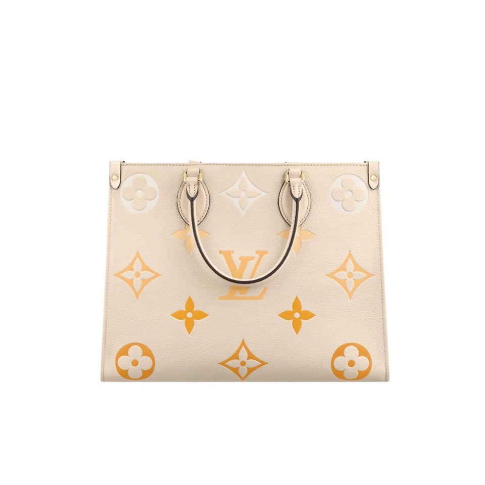Louis Vuitton On The Go Mm Monogram Empreinte Leather White 34Cm M45717 view 2