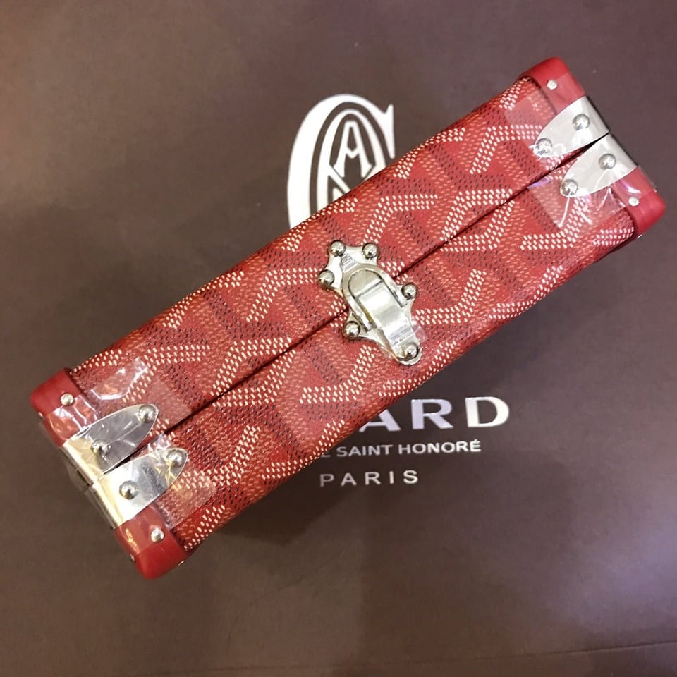 Goyard Minaudiere Trunk Bag 17Cm Red Canvas view 5