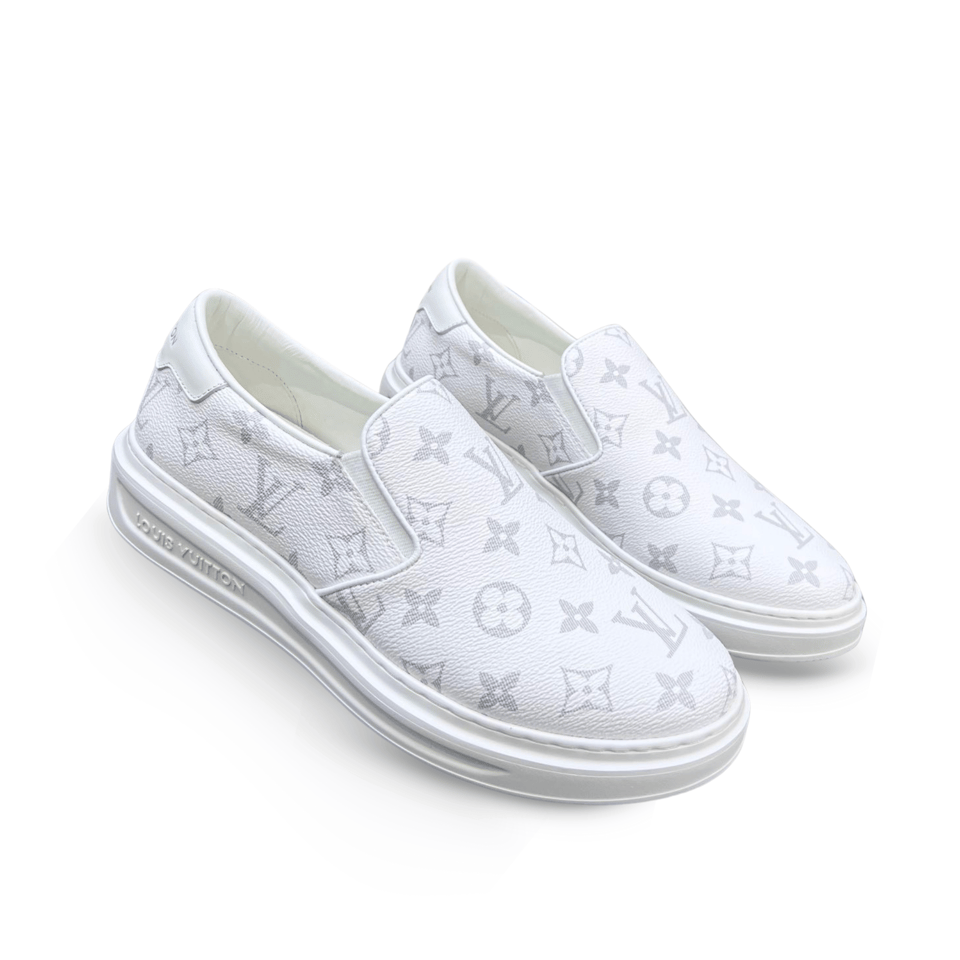 Louis Vuitton LV Beverly Hills Slip On White for Men view 2