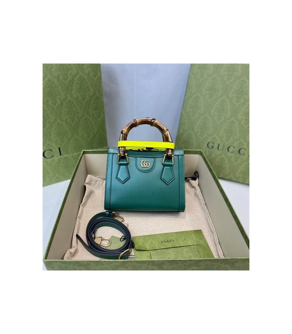 Gucci Diana Mini Tote Bag Green view 11
