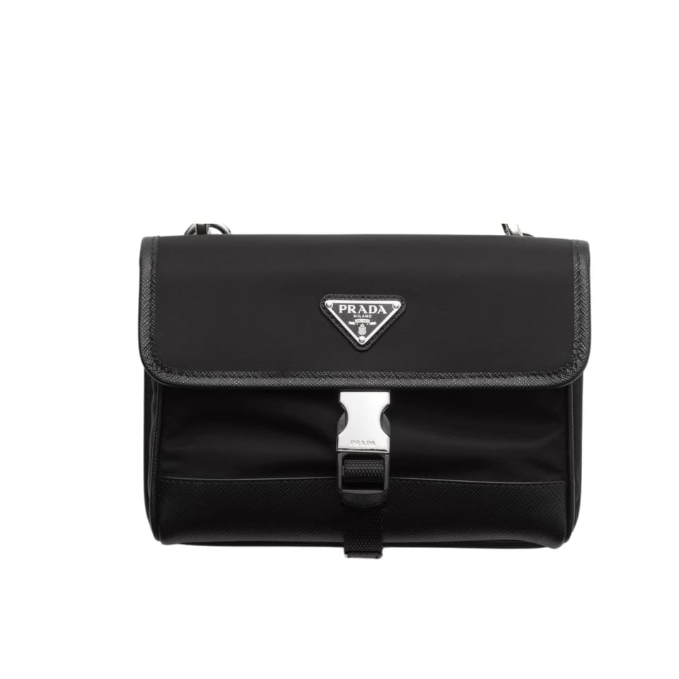 Prada Re Nylon And Saffiano Leather Smartphone Case Black 14Cm view 2