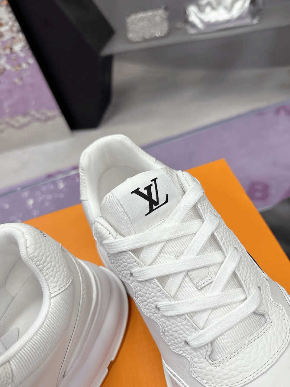Louis Vuitton LV Classic White Sneaker for Men 1AHSTF view 11