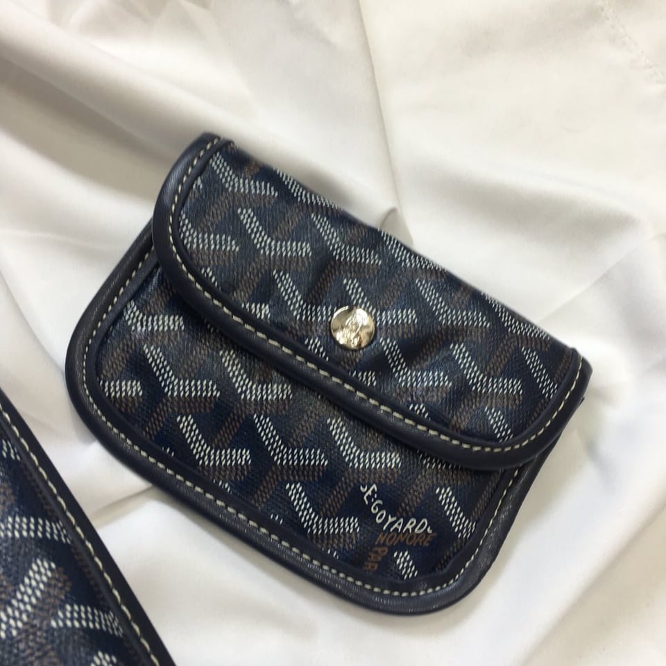 Goyard Anjou Mini Bag 20cm Black Canvas view 7