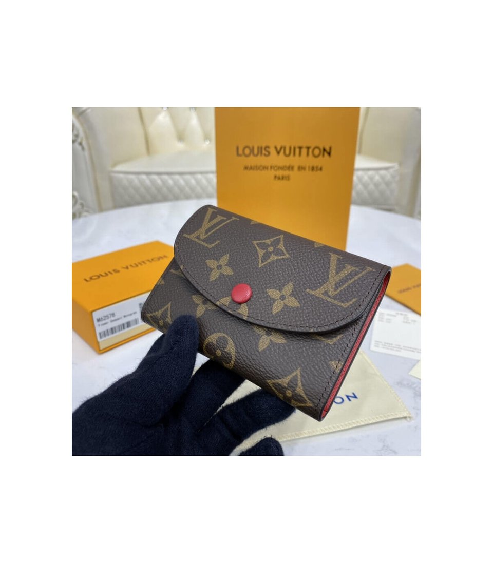 Louis Vuitton Monogram Canvas Rosalie Coin Purse Red
