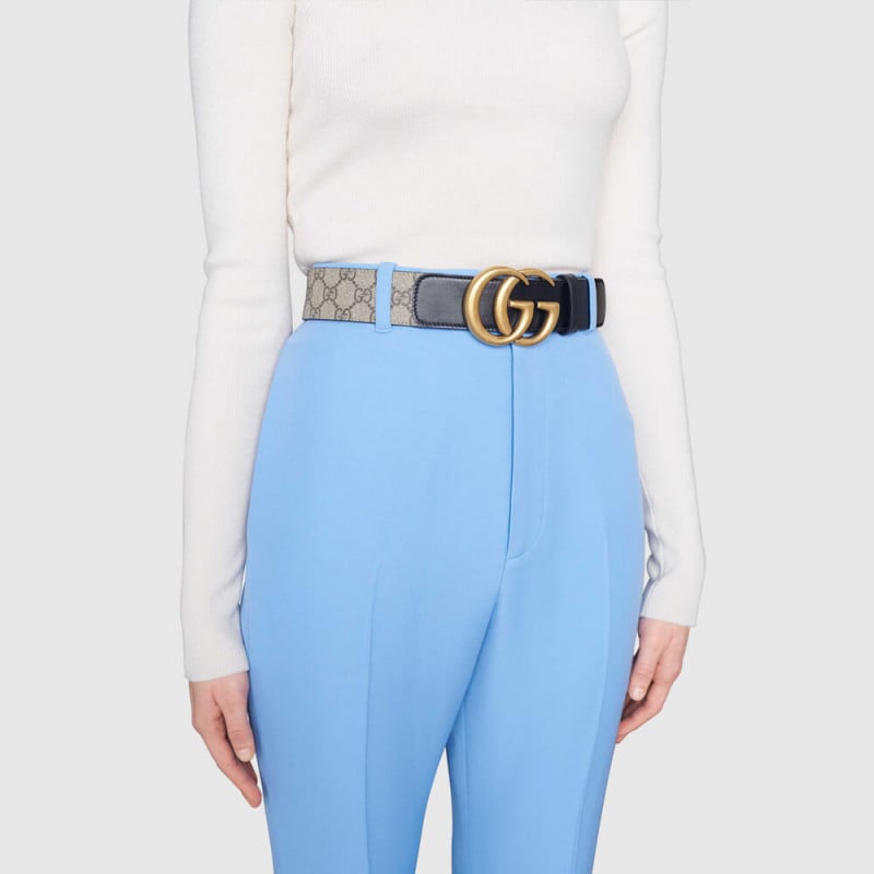 Gucci GG Belt With Double G Buckle 400593 view 3