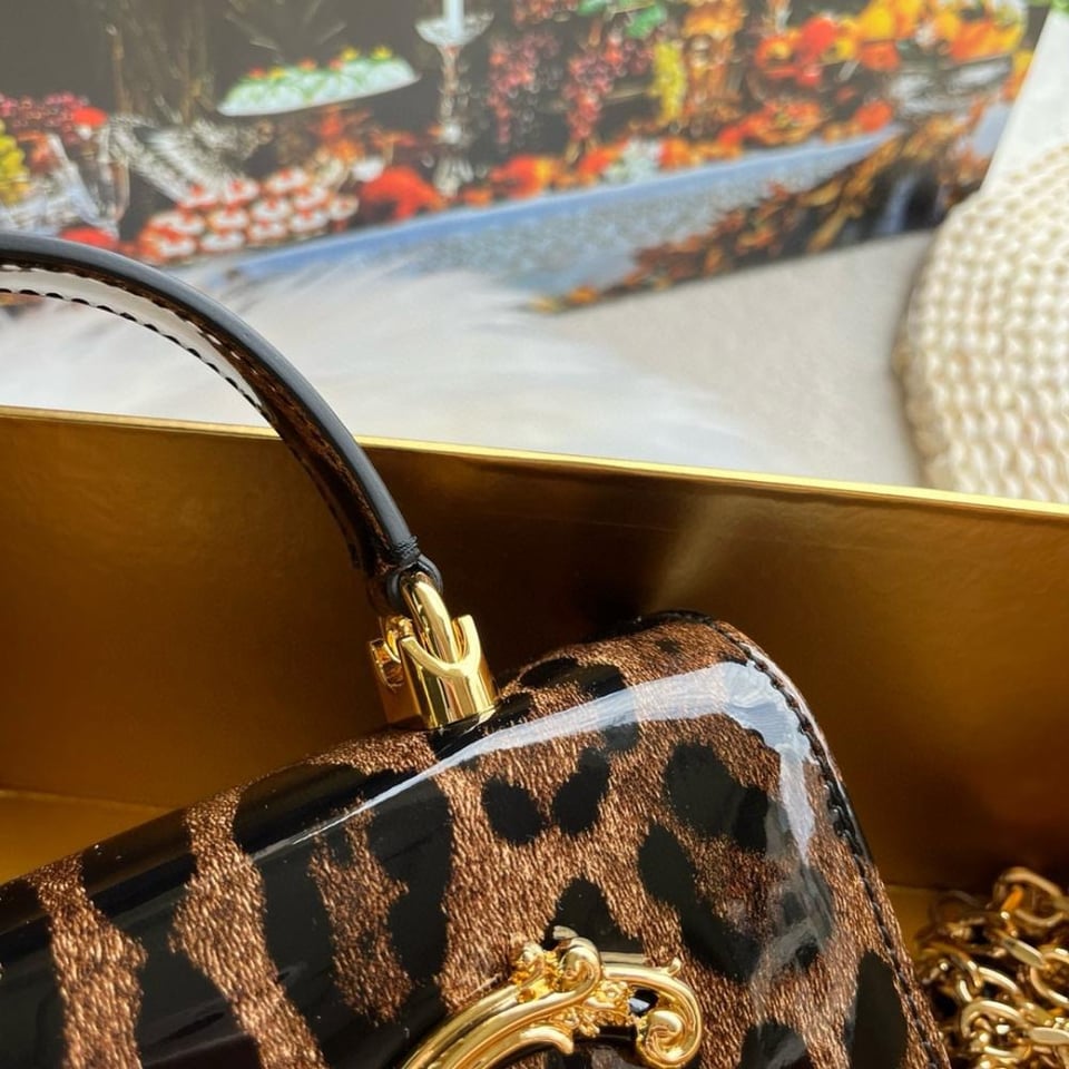 Dolce &amp; Gabbana Leopard Dolce Gabbana Devotion Bag 21cm view 5