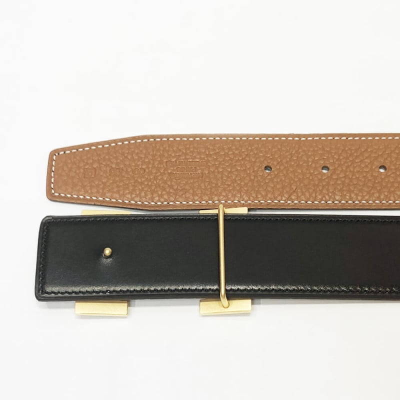 Hermes H Belt Buckle &amp; Reversible Leather Strap 38 mm HB01 view 9