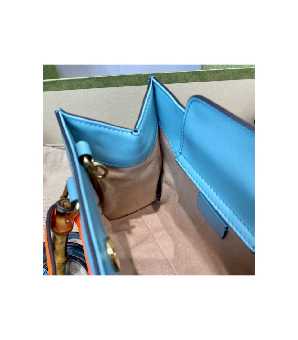Gucci Diana Mini Tote Bag Light Blue view 18