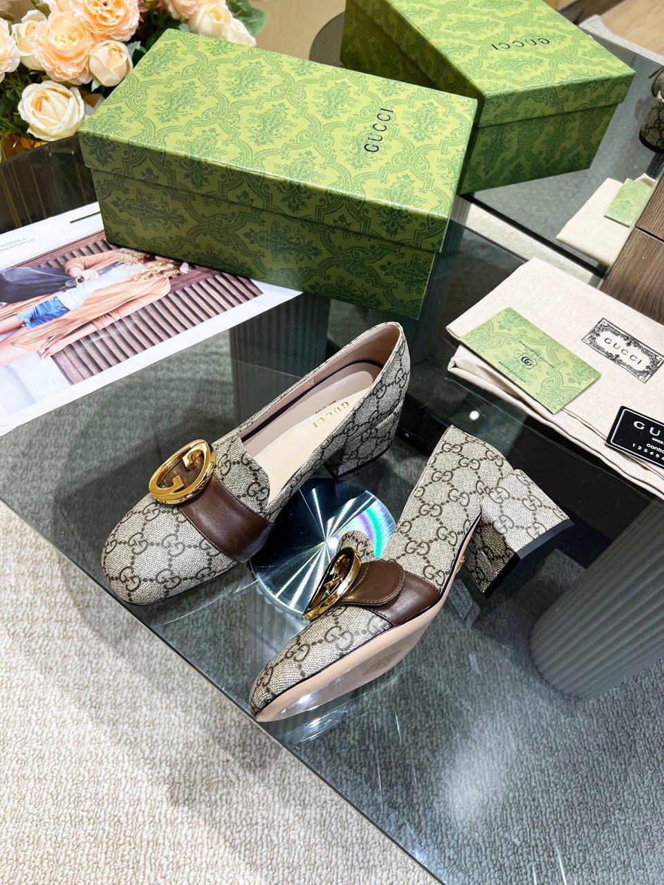 Gucci Women’S Blondie Pump Beige ?701711 9I650 9769 view 8