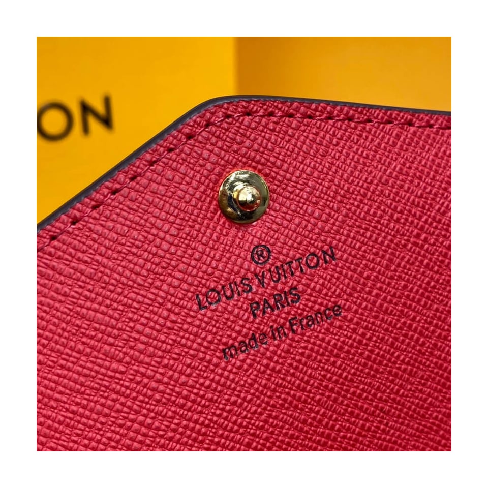 Louis Vuitton Damier Ebene Sarah Wallet Red view 9