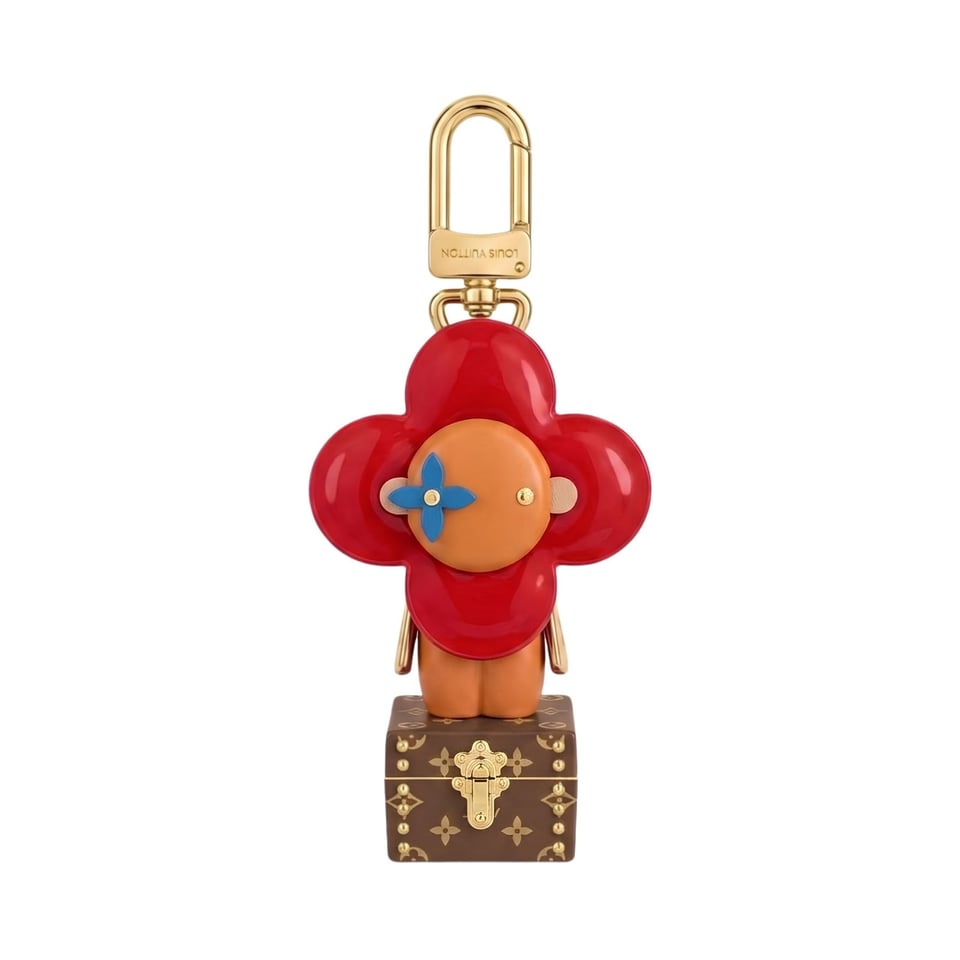 Louis Vuitton Resin Wood Vivienne Trunk Bag Charm &amp; Key Holder 13.5cm/5.3in