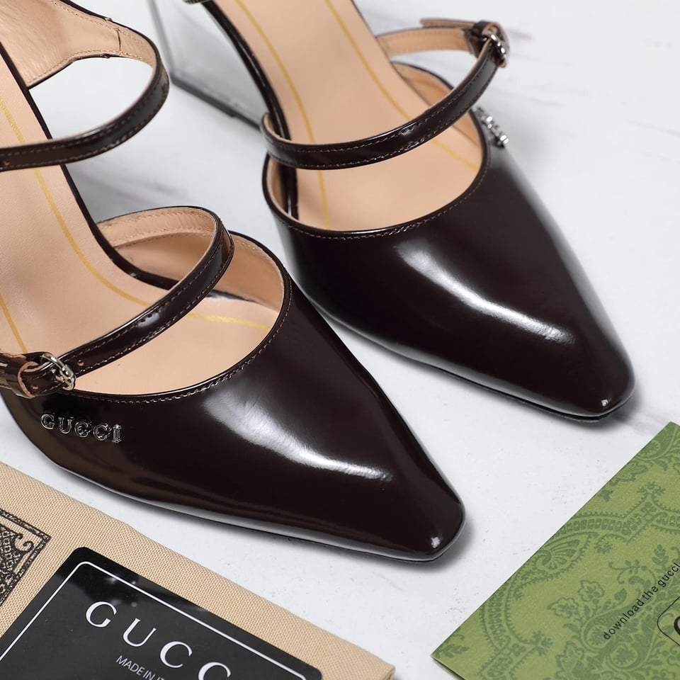Gucci Women’S Wedge Mule Black 827856 Clg00 1000 view 6