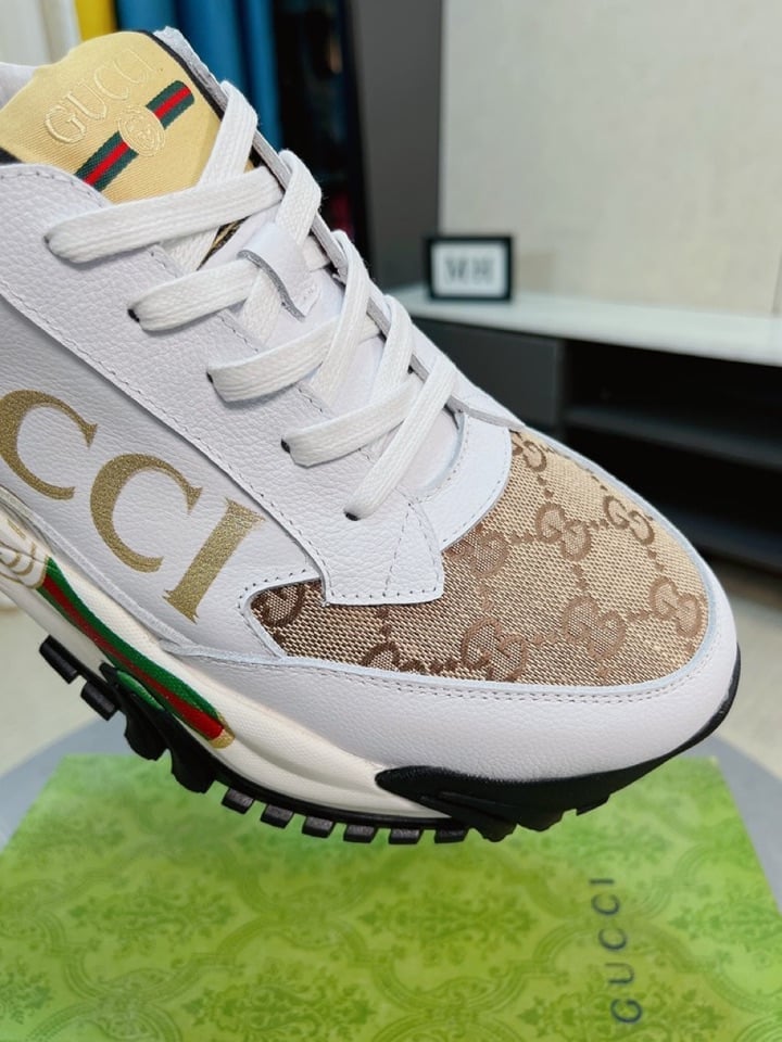 Gucci Gc Rhython Leather Sneaker White view 7