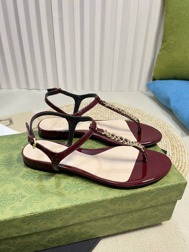 Gucci Signoria Thong Sandal Red ?782415 Bnc00 6207 view 3